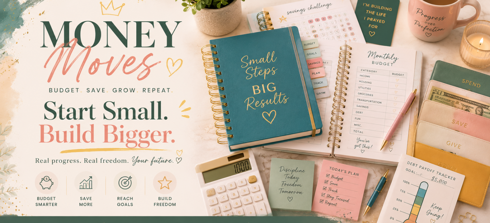 Money Moves | Budget Planners, Savings Challenges & Financial Trackers