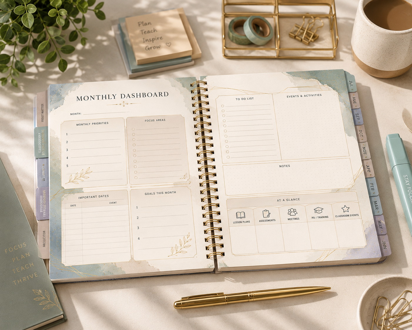 TEACH & THRIVE TEACHER PLANNER