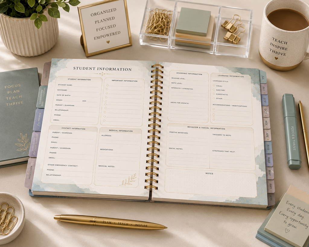 TEACH & THRIVE TEACHER PLANNER