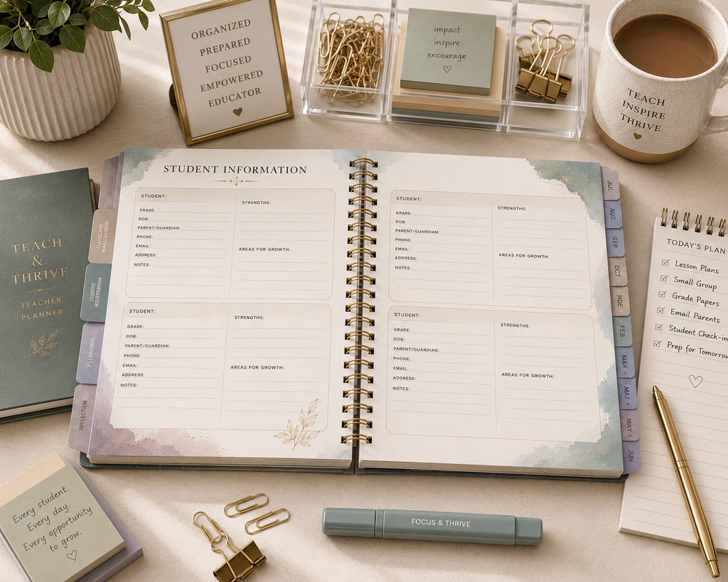 TEACH & THRIVE TEACHER PLANNER