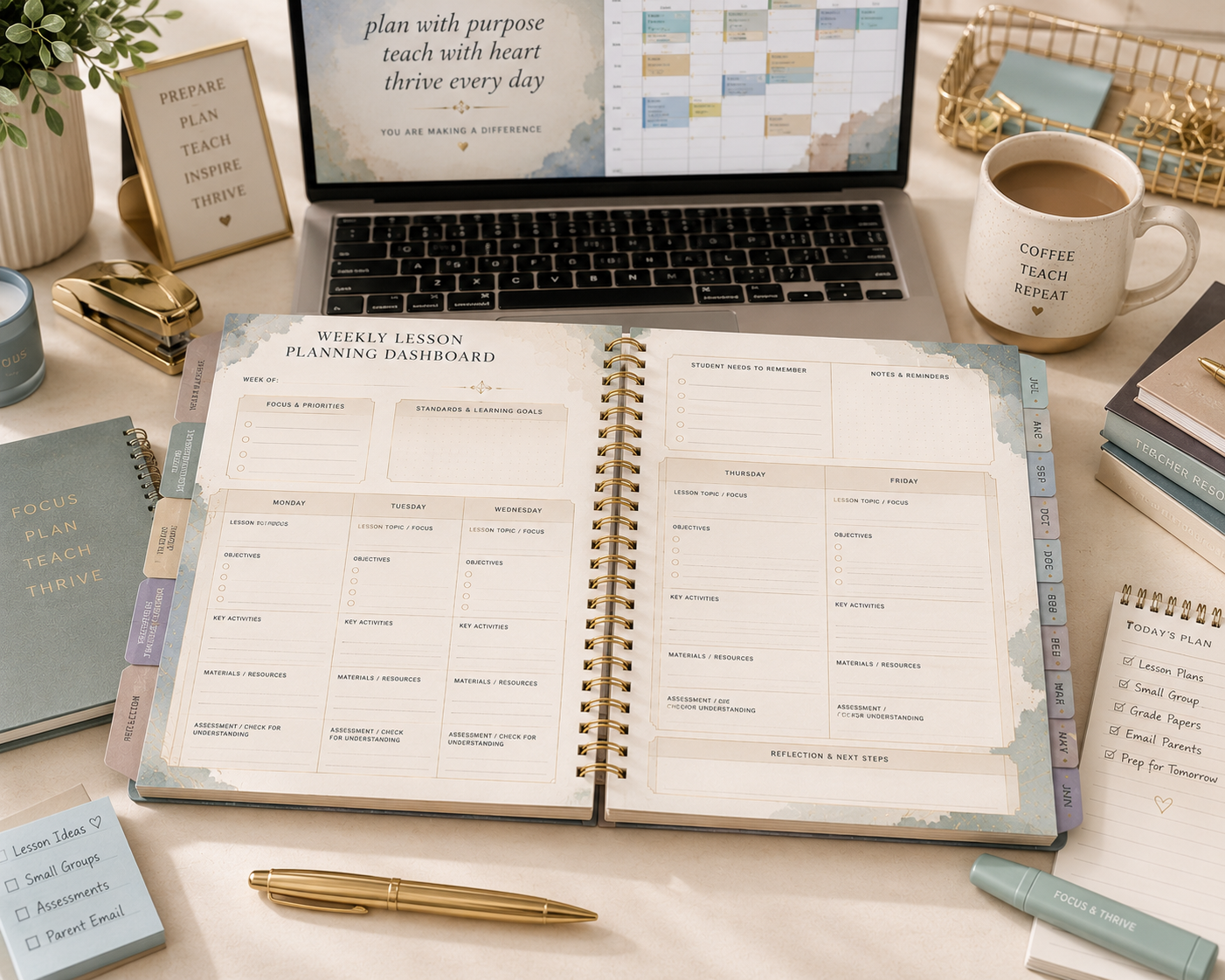 TEACH & THRIVE TEACHER PLANNER